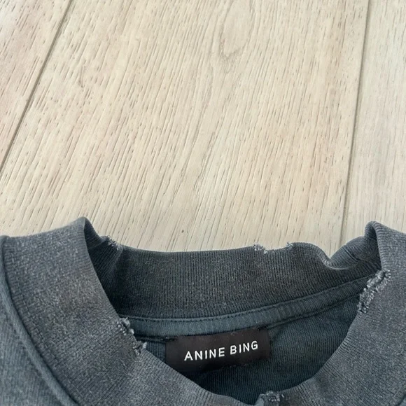 Anine Bing Charcoal Crewneck Sweater - Picture 2 of 3